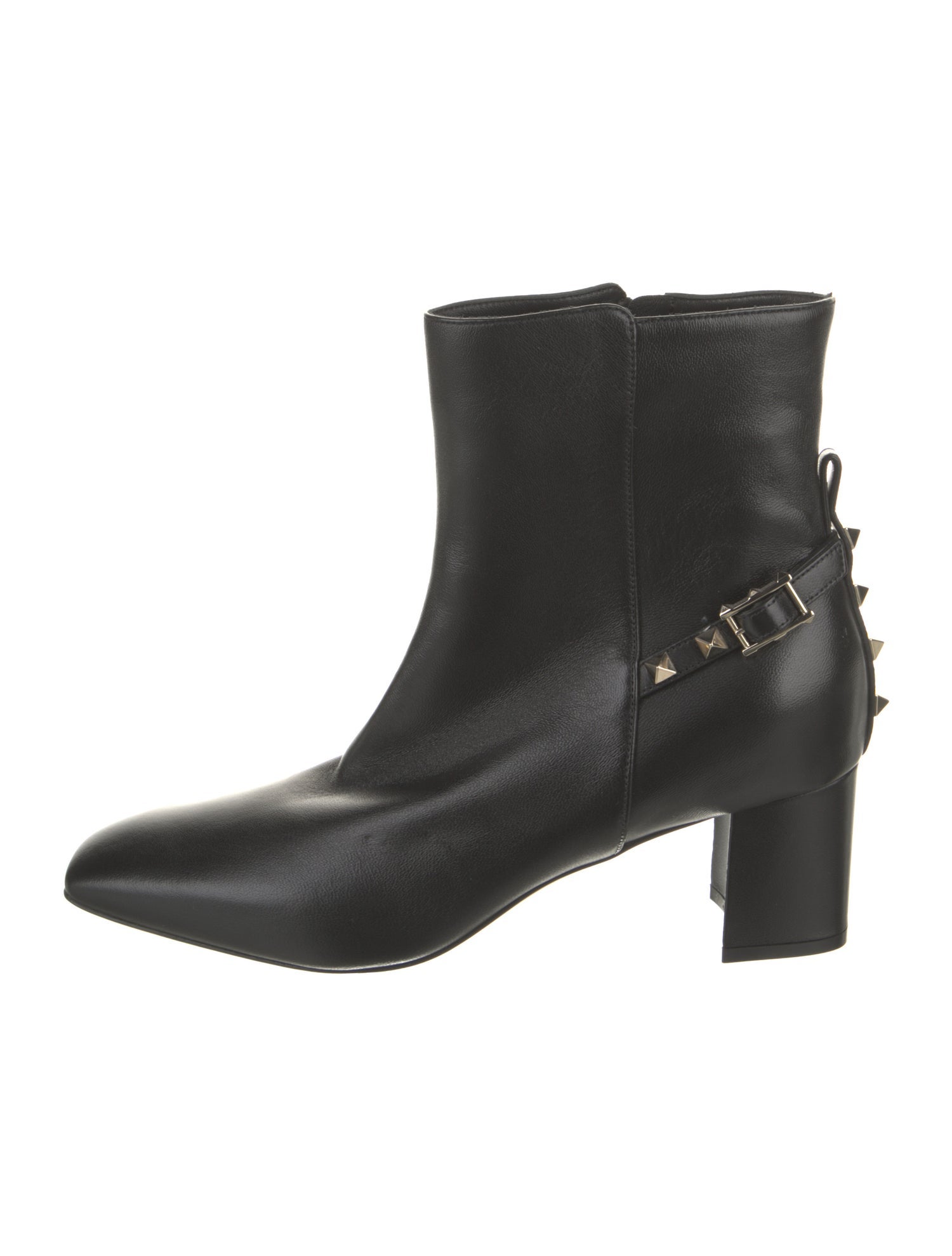 Valentino Rockstud Accents Leather Boots