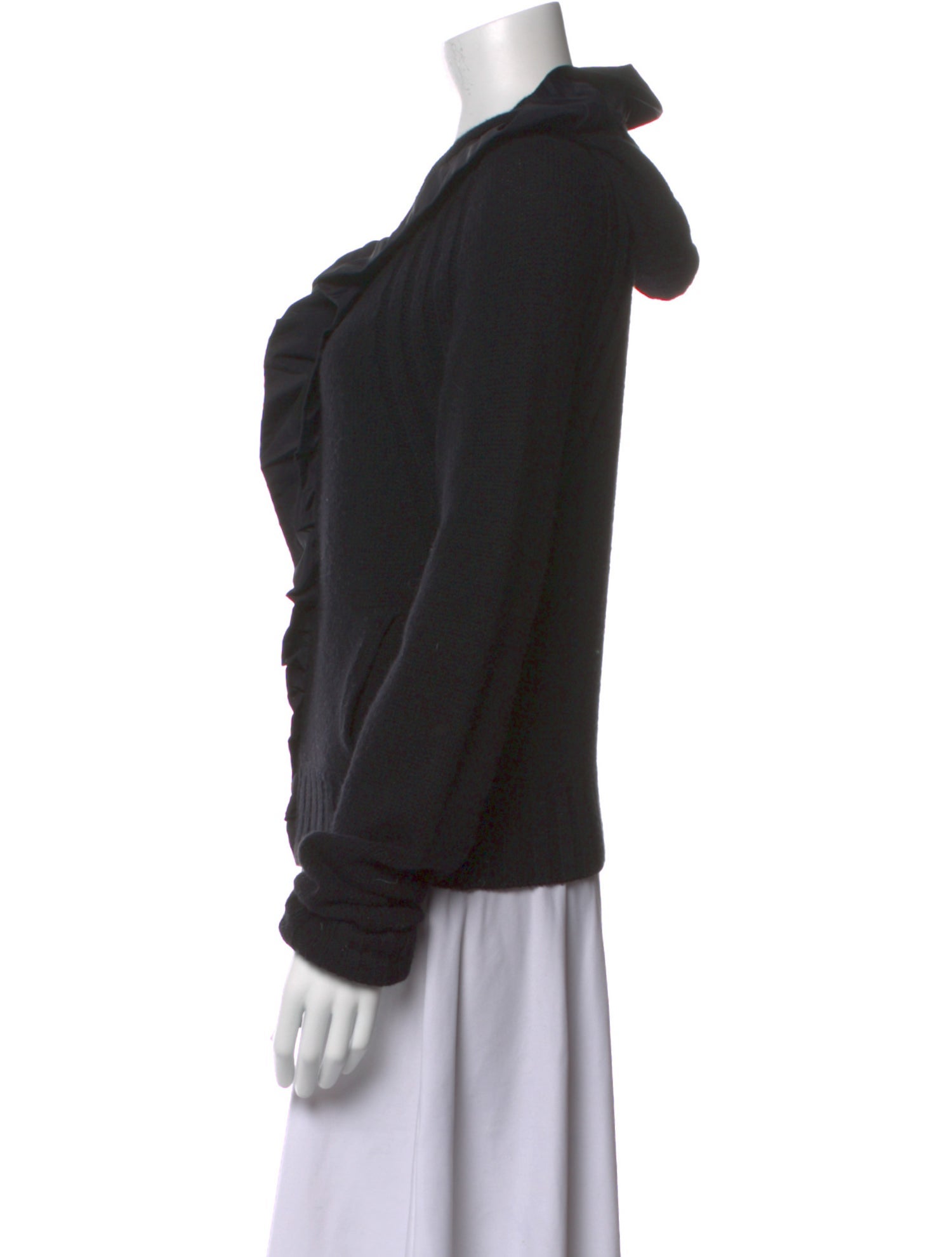 Valentino Virgin Wool Cowl Neck Sweater