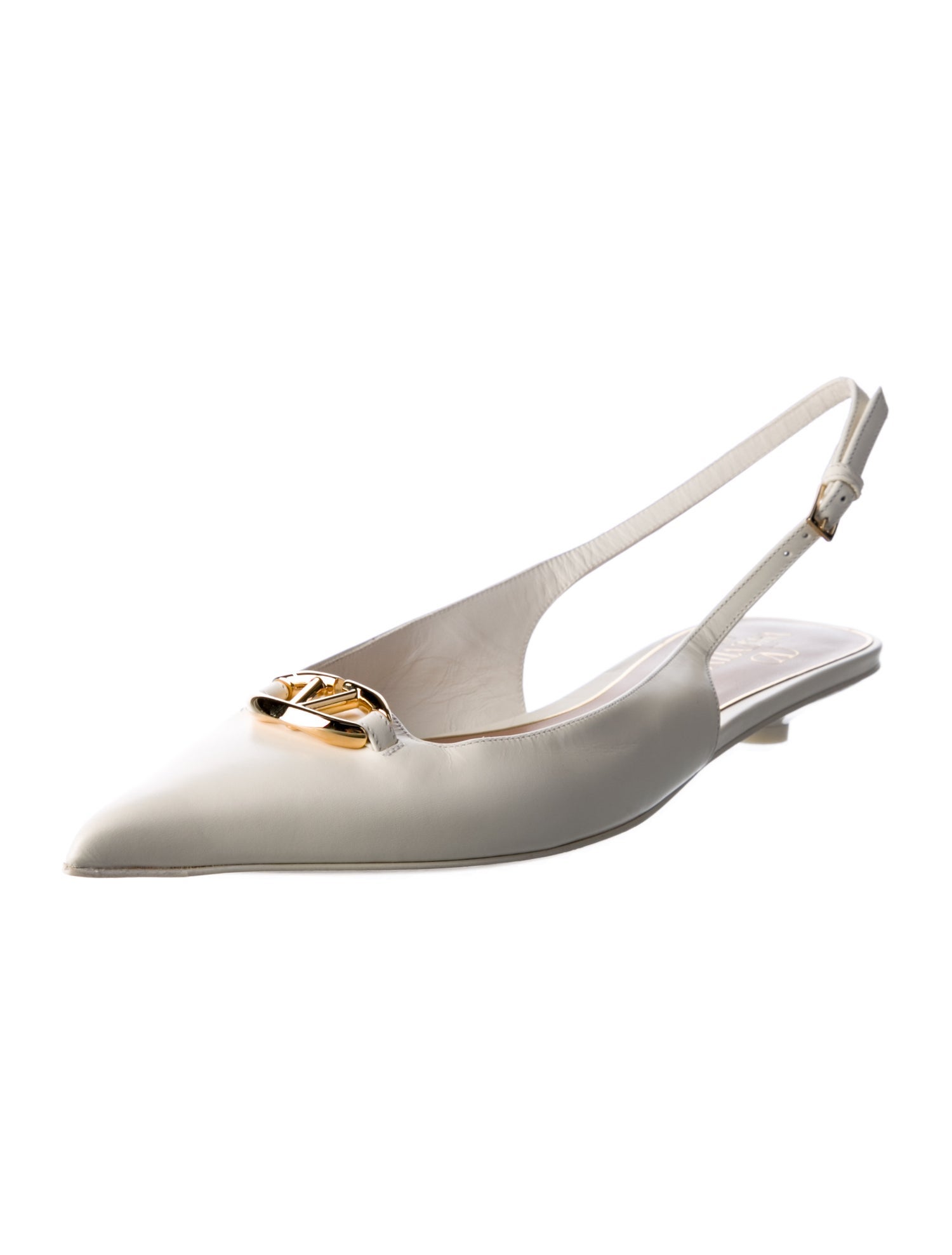 Valentino Leather Slingback Pumps