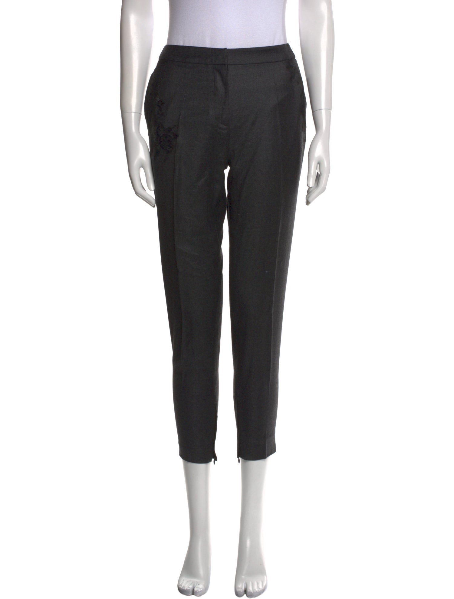 Valentino Virgin Wool Skinny Leg Pants