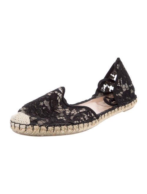 Valentino Lace Lace Pattern Espadrilles