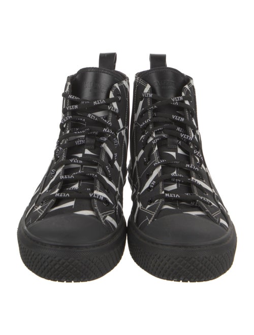 Valentino Canvas Printed Sneakers