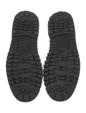 Valentino Signature Logo Leather Loafers