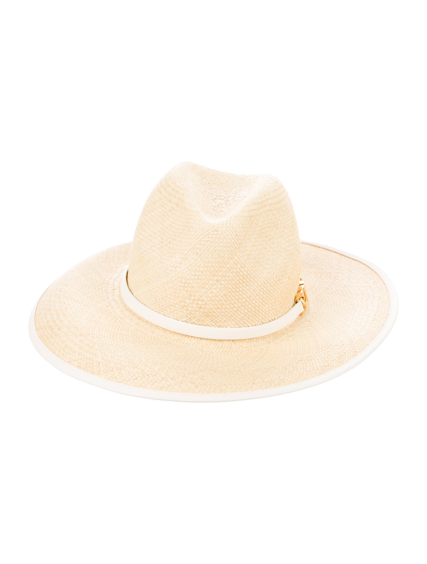 Valentino Neutral Straw Hat w/Tags