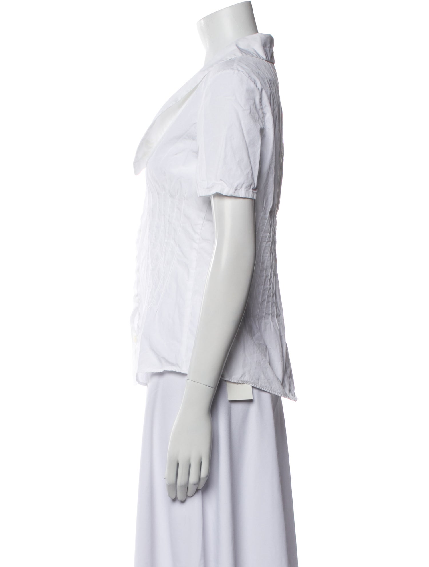 Valentino Short Sleeve Button-Up Top