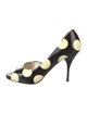 Valentino Patent Leather Polka Dot Print Pumps