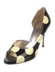 Valentino Patent Leather Polka Dot Print Pumps