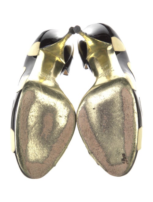 Valentino Patent Leather Polka Dot Print Pumps