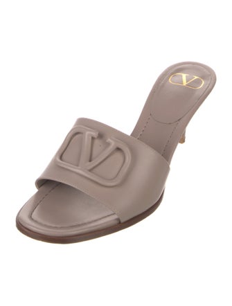 Valentino Leather Slides