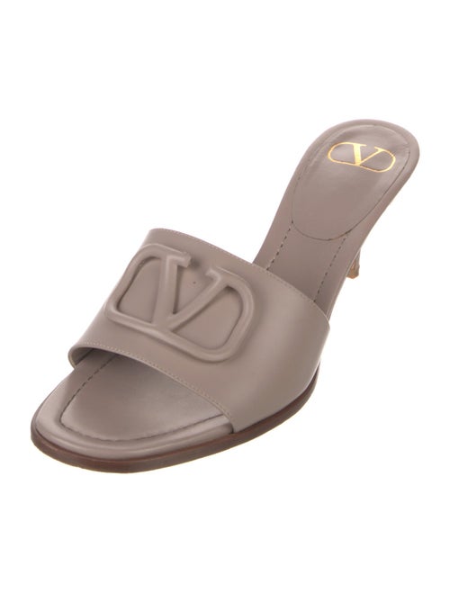 Valentino Leather Slides