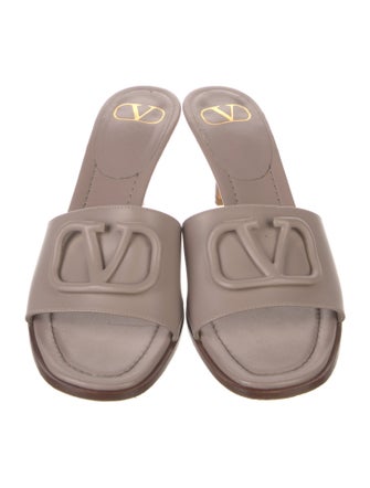 Valentino Leather Slides