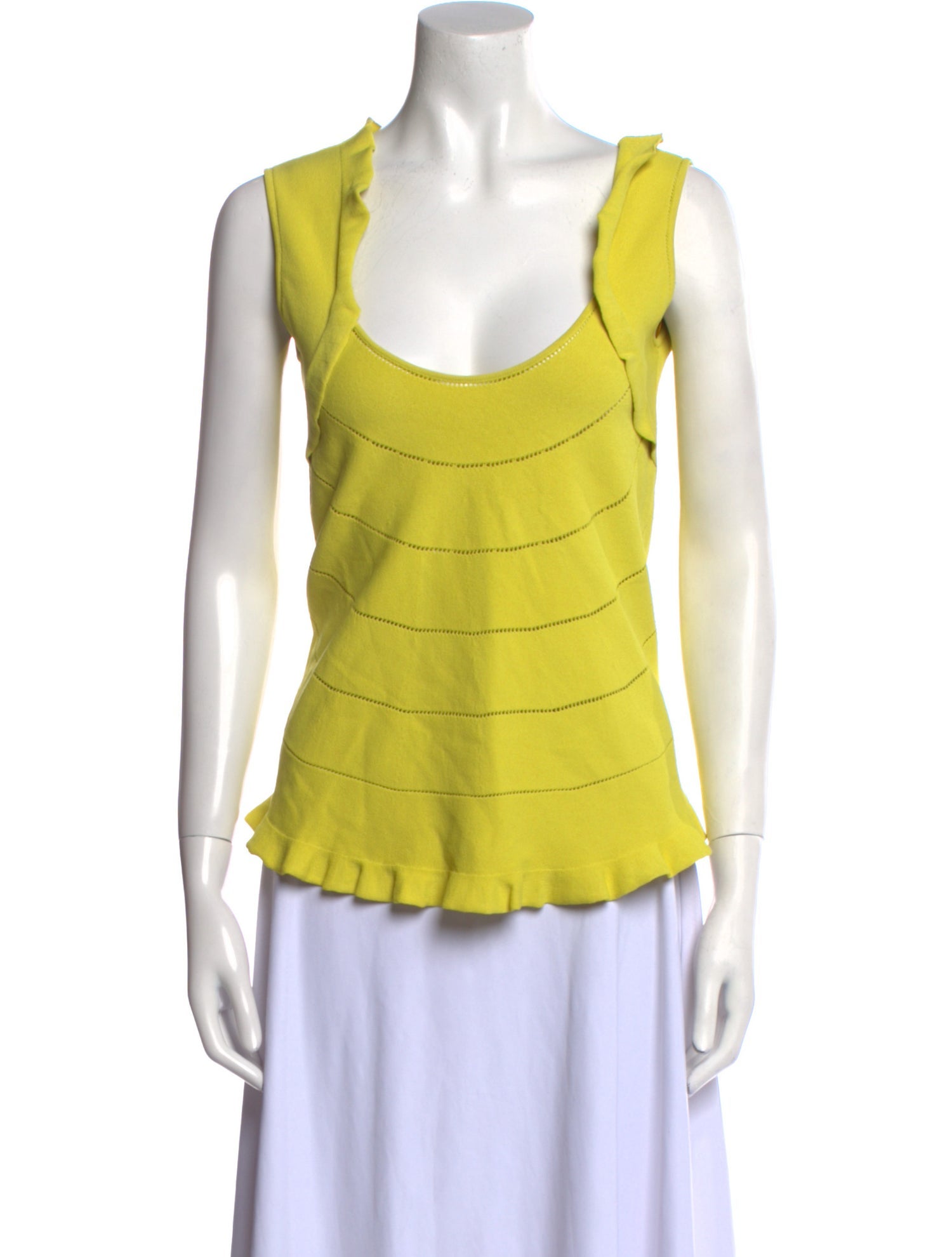 Valentino Scoop Neck Sleeveless Top