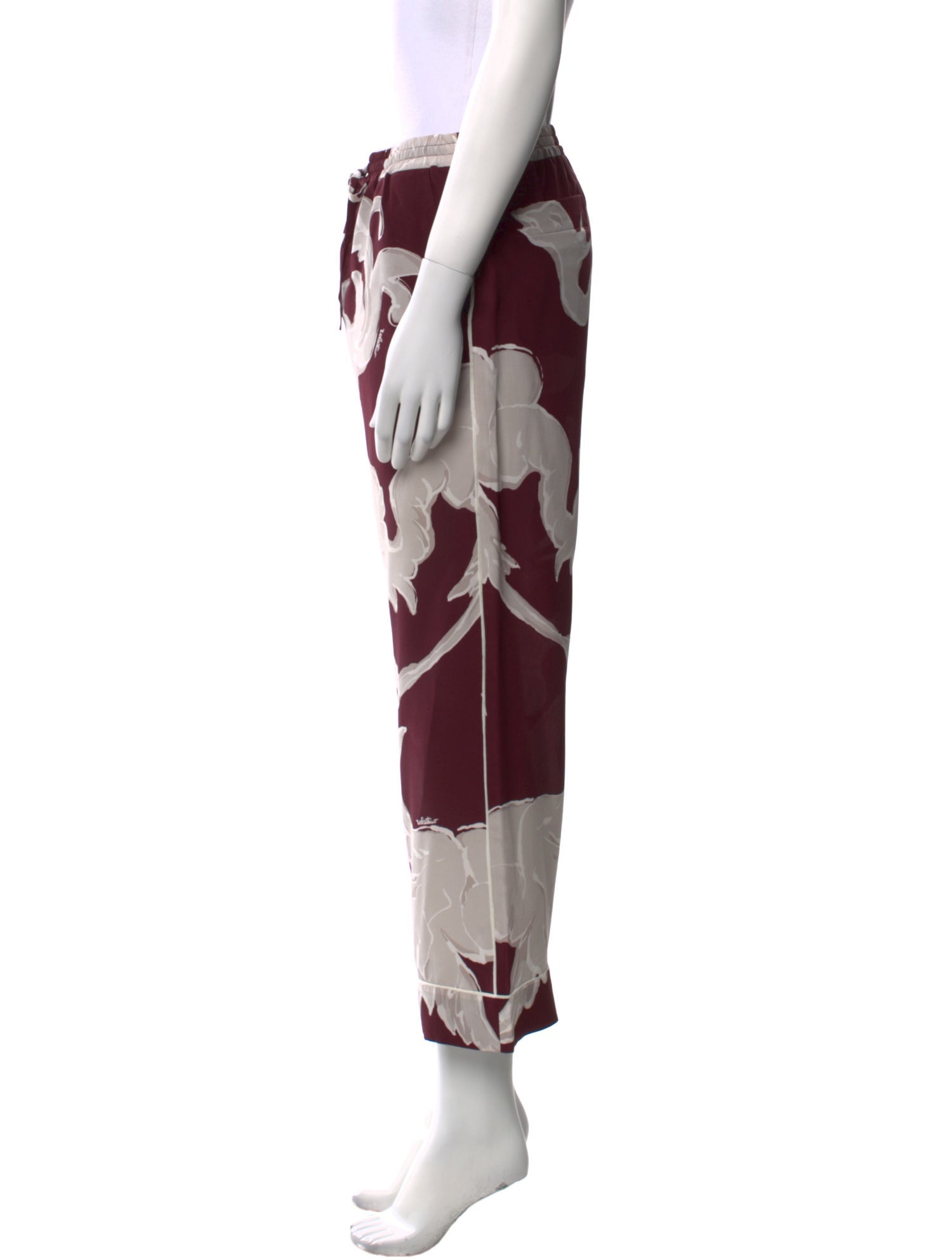 Valentino Silk Wide Leg Pants