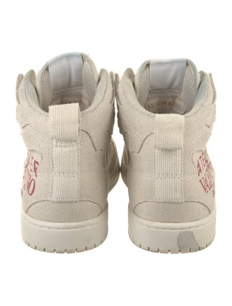 Valentino Canvas Graphic Print Sneakers