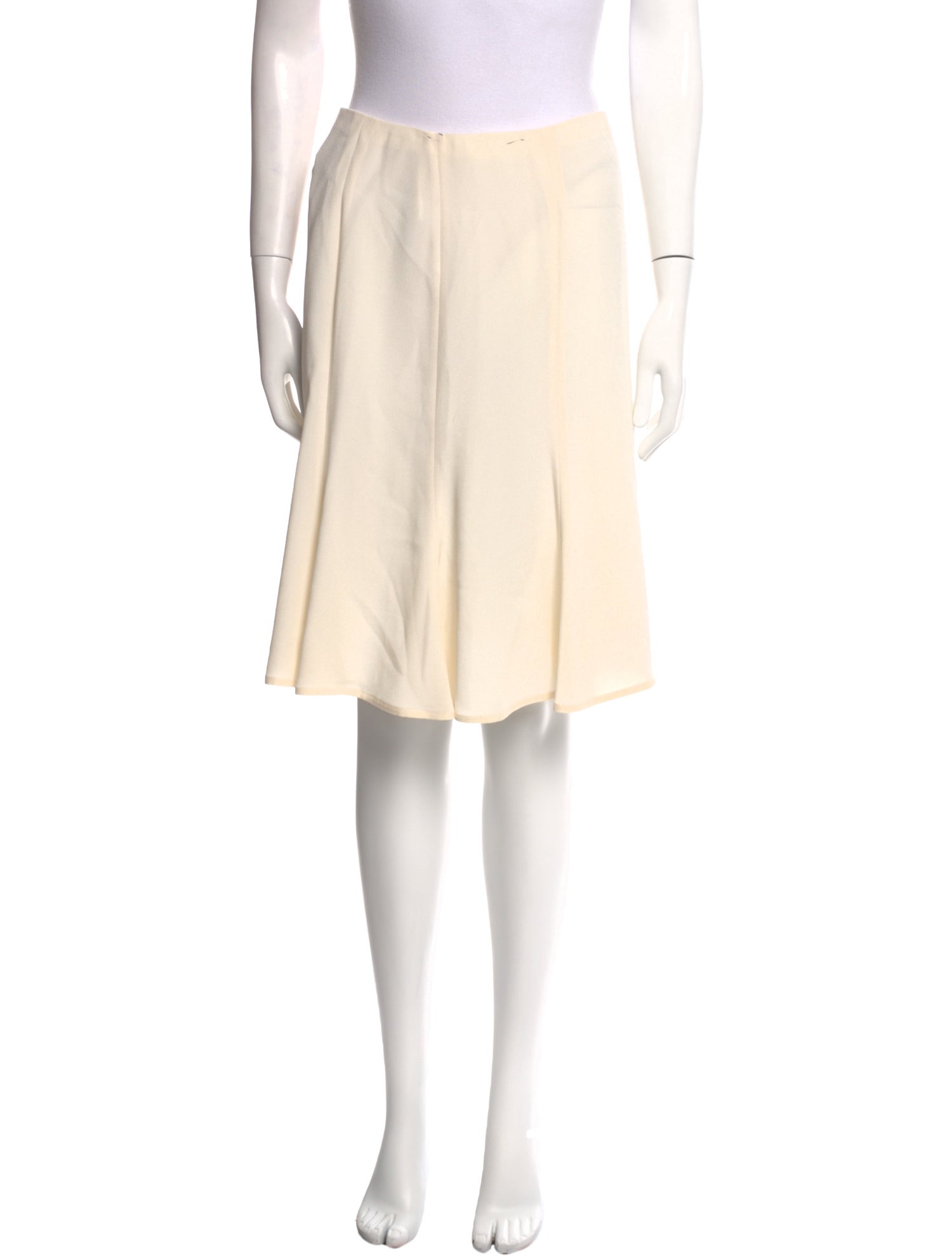 Valentino Ruffle Embellishment Knee-Length Skirt