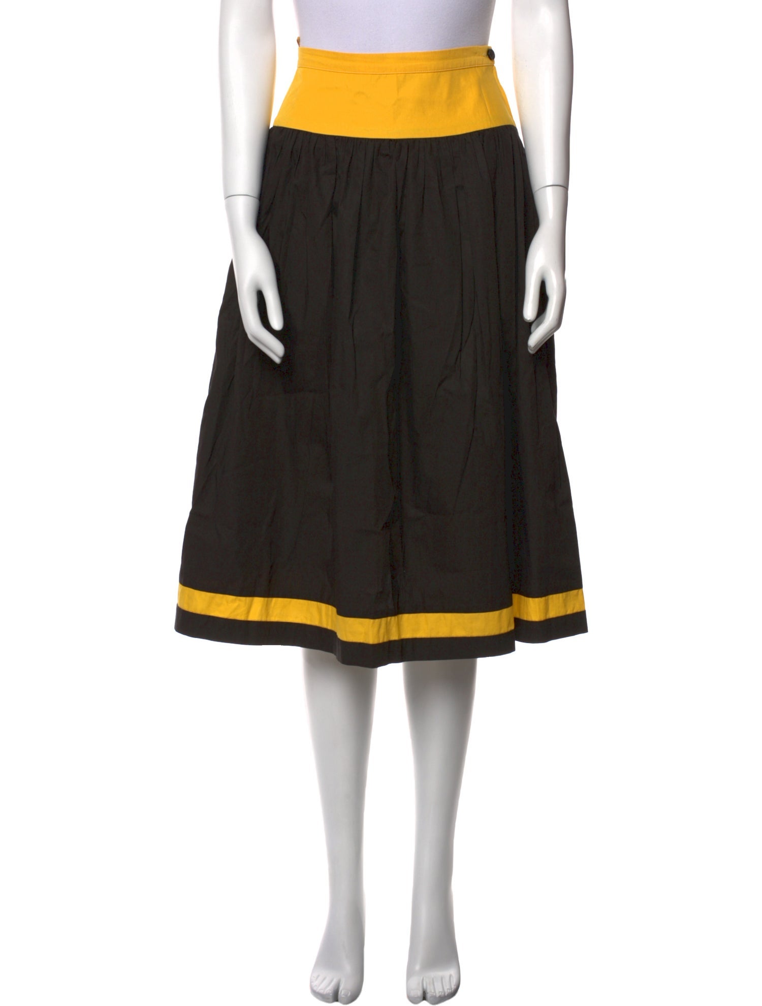 Valentino Colorblock Pattern Knee-Length Skirt w/ Tags