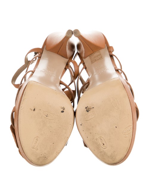 Valentino Leather Leather Trim Embellishment T-Strap Pumps