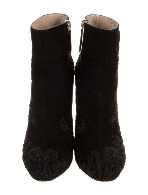 Valentino Suede Patterned Boots