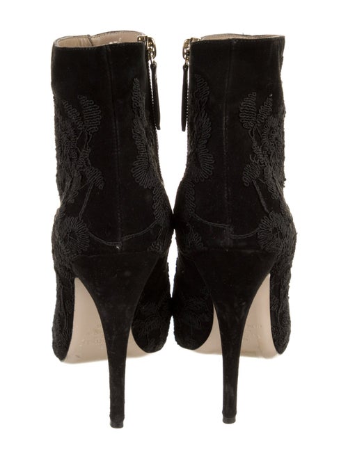 Valentino Suede Patterned Boots
