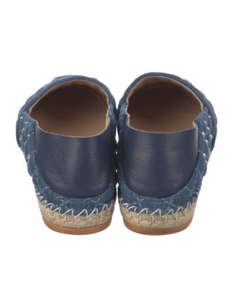Valentino Rockstud Accents Denim Espadrilles