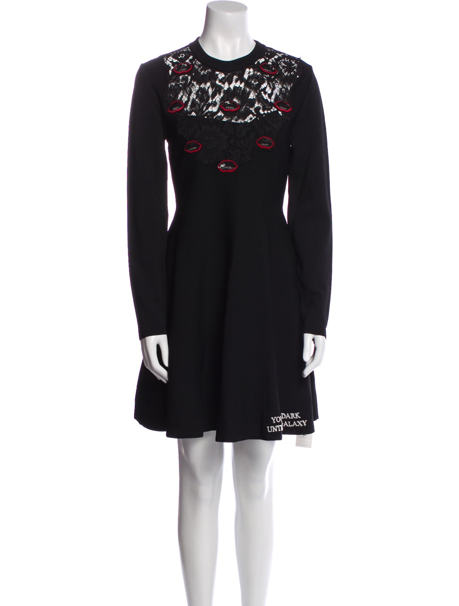 Valentino Crew Neck Mini Dress