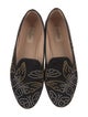 Valentino Suede Patterned Loafers