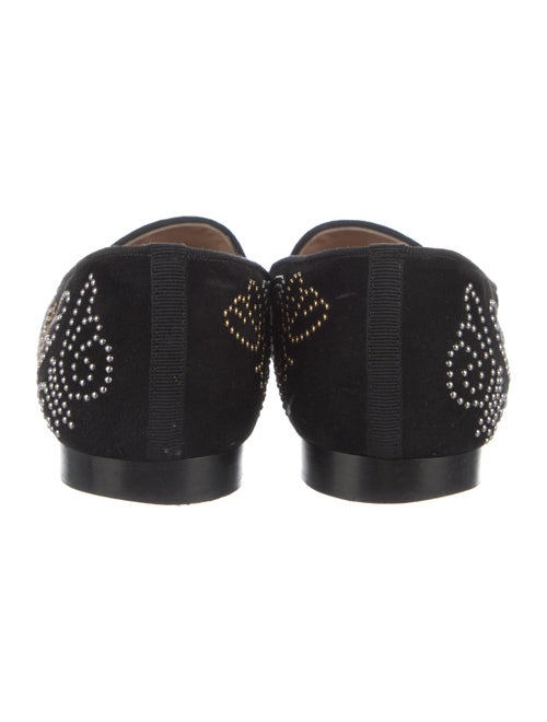 Valentino Suede Patterned Loafers