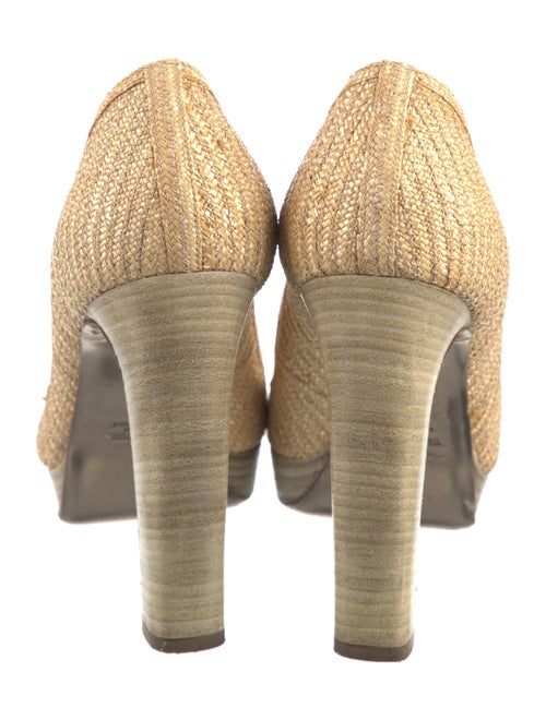 Valentino Straw Pumps
