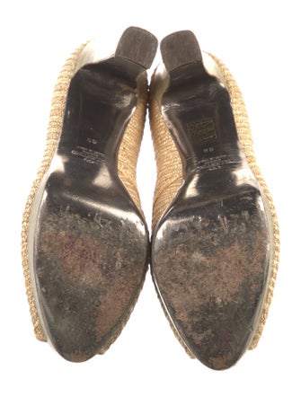 Valentino Straw Pumps