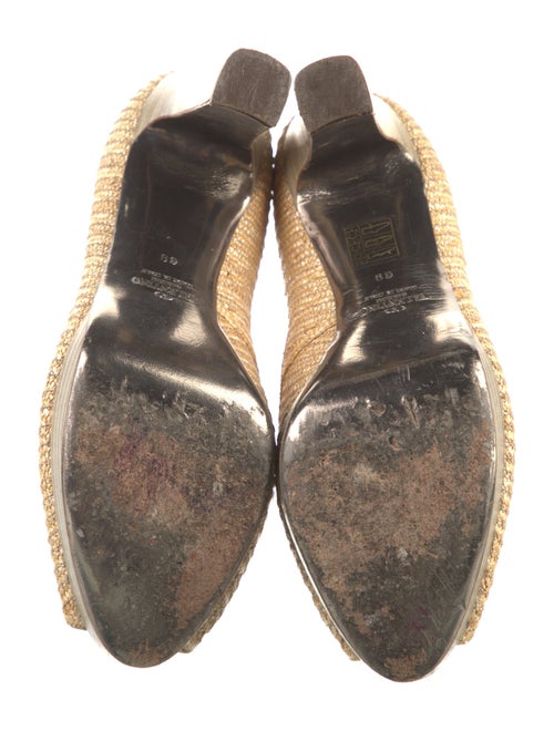 Valentino Straw Pumps