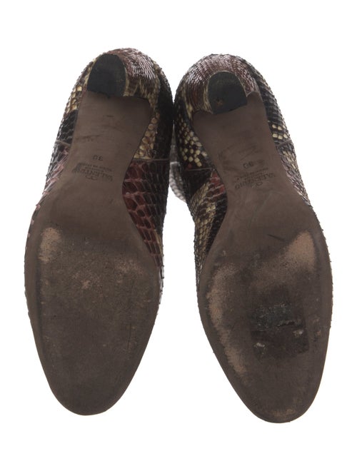 Valentino Snakeskin Animal Print Boots