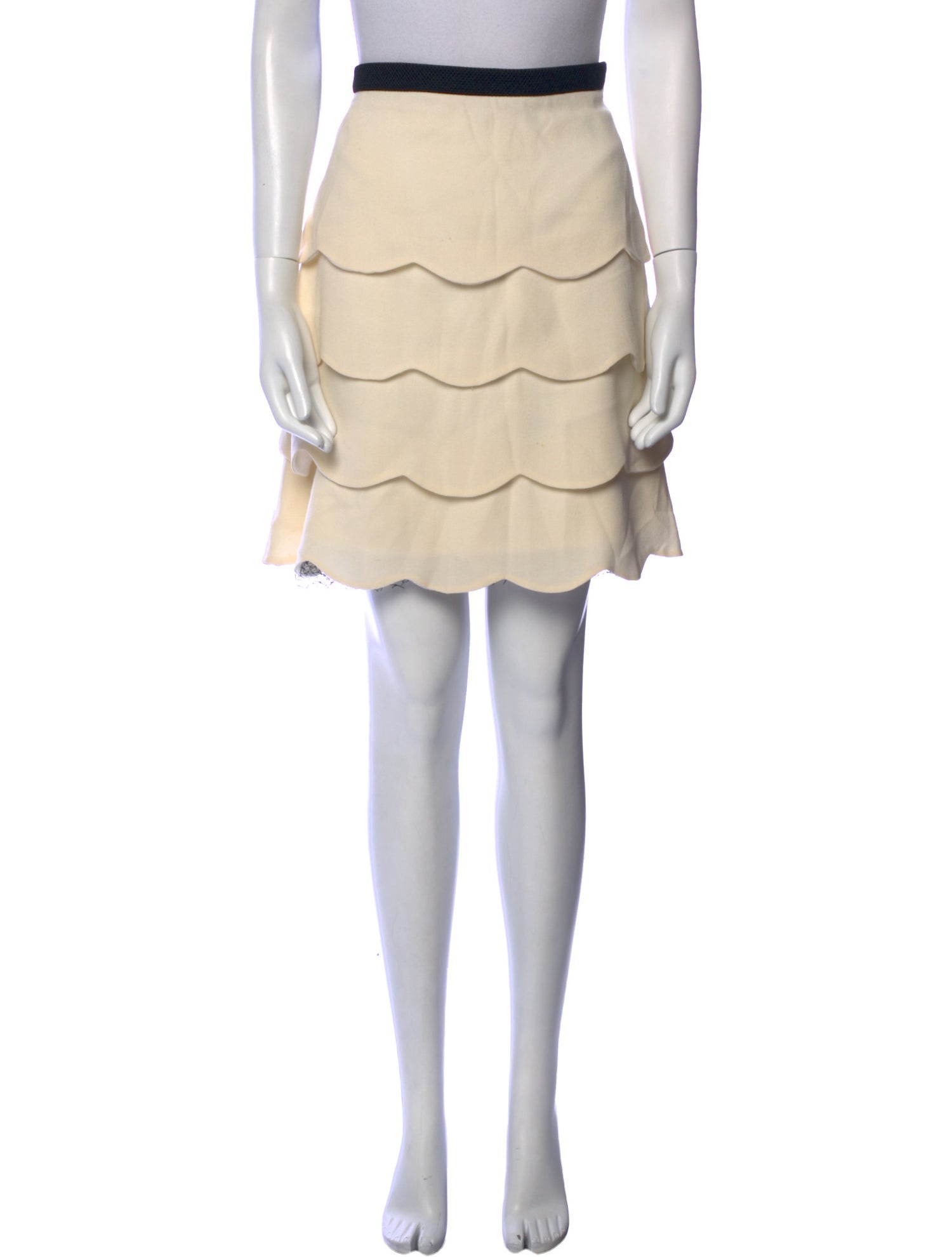 Valentino Virgin Wool Knee-Length Skirt