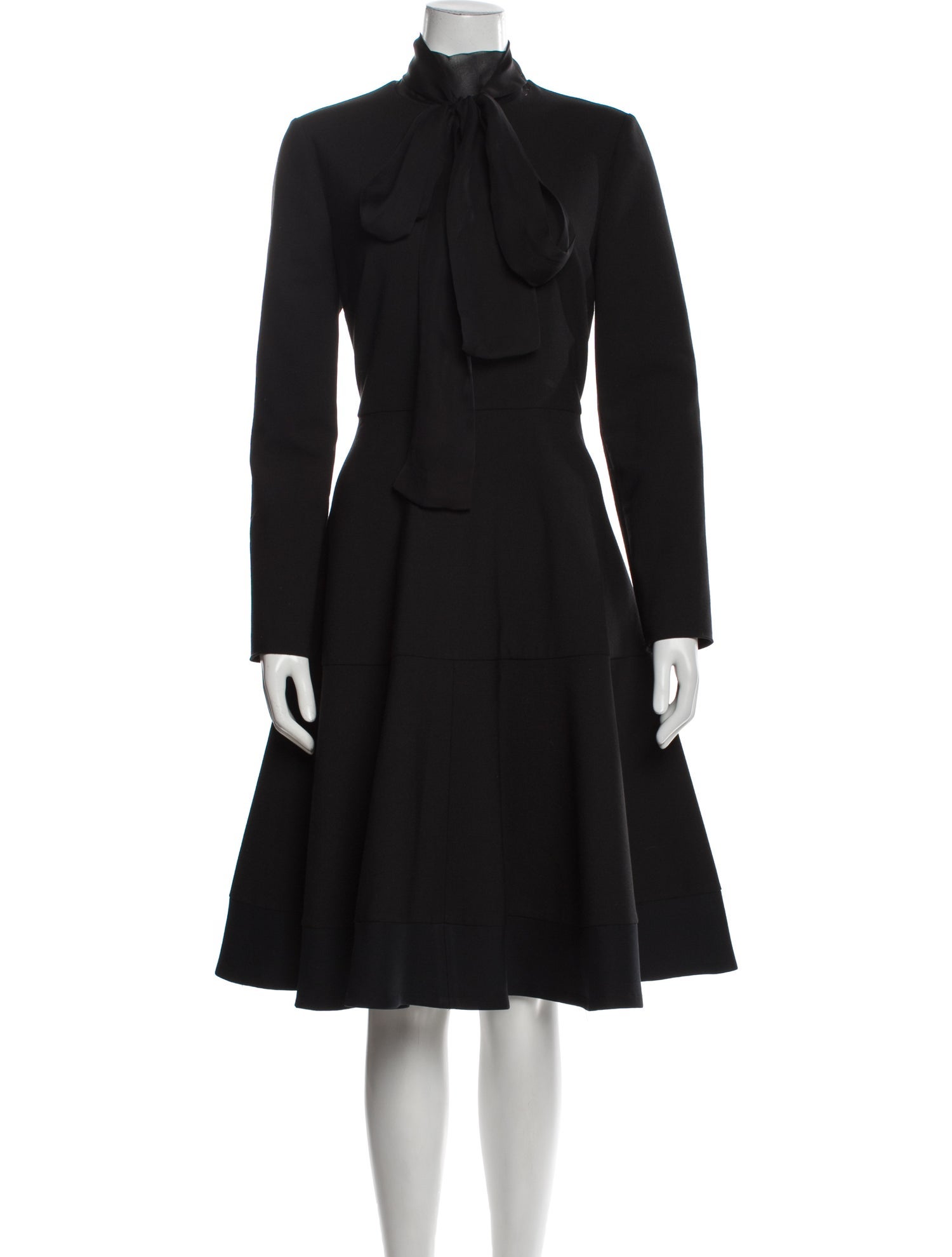 Valentino Mock Neck Midi Length Dress