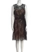 Valentino Lace Pattern Knee-Length Dress