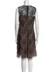 Valentino Lace Pattern Knee-Length Dress