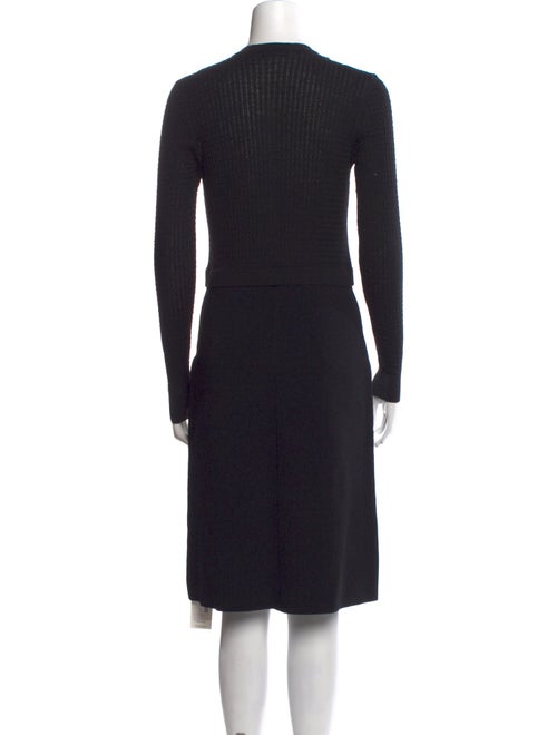 Valentino Colorblock Pattern Knee-Length Dress