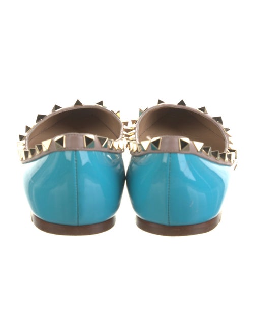 Valentino Rockstud Accents Leather Ballet Flats