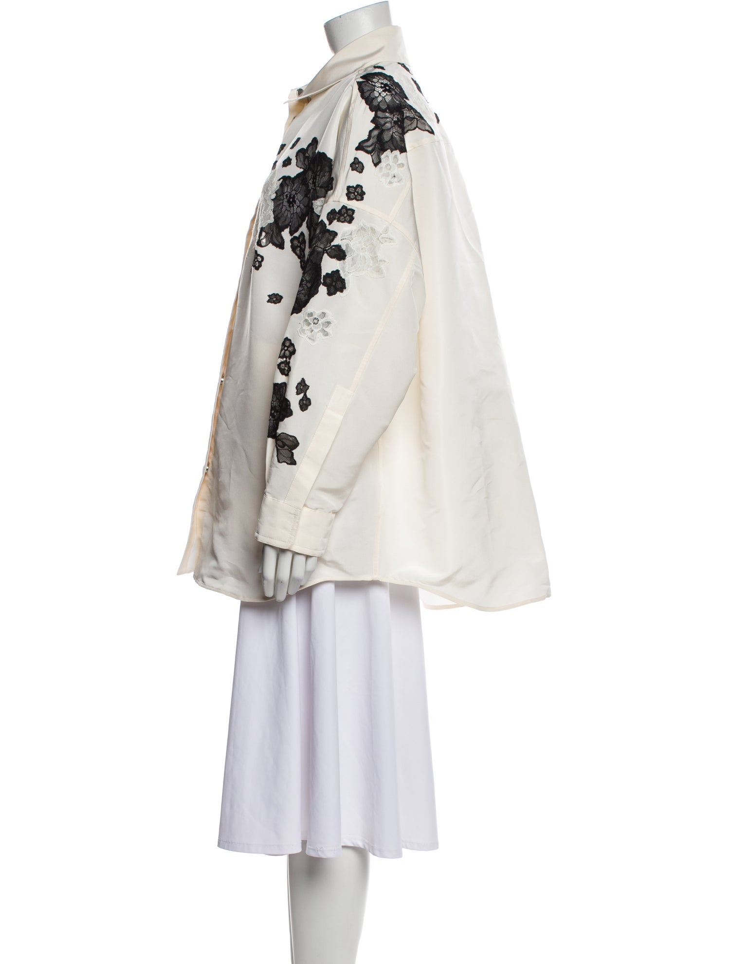 Valentino Silk Lace Pattern Jacket