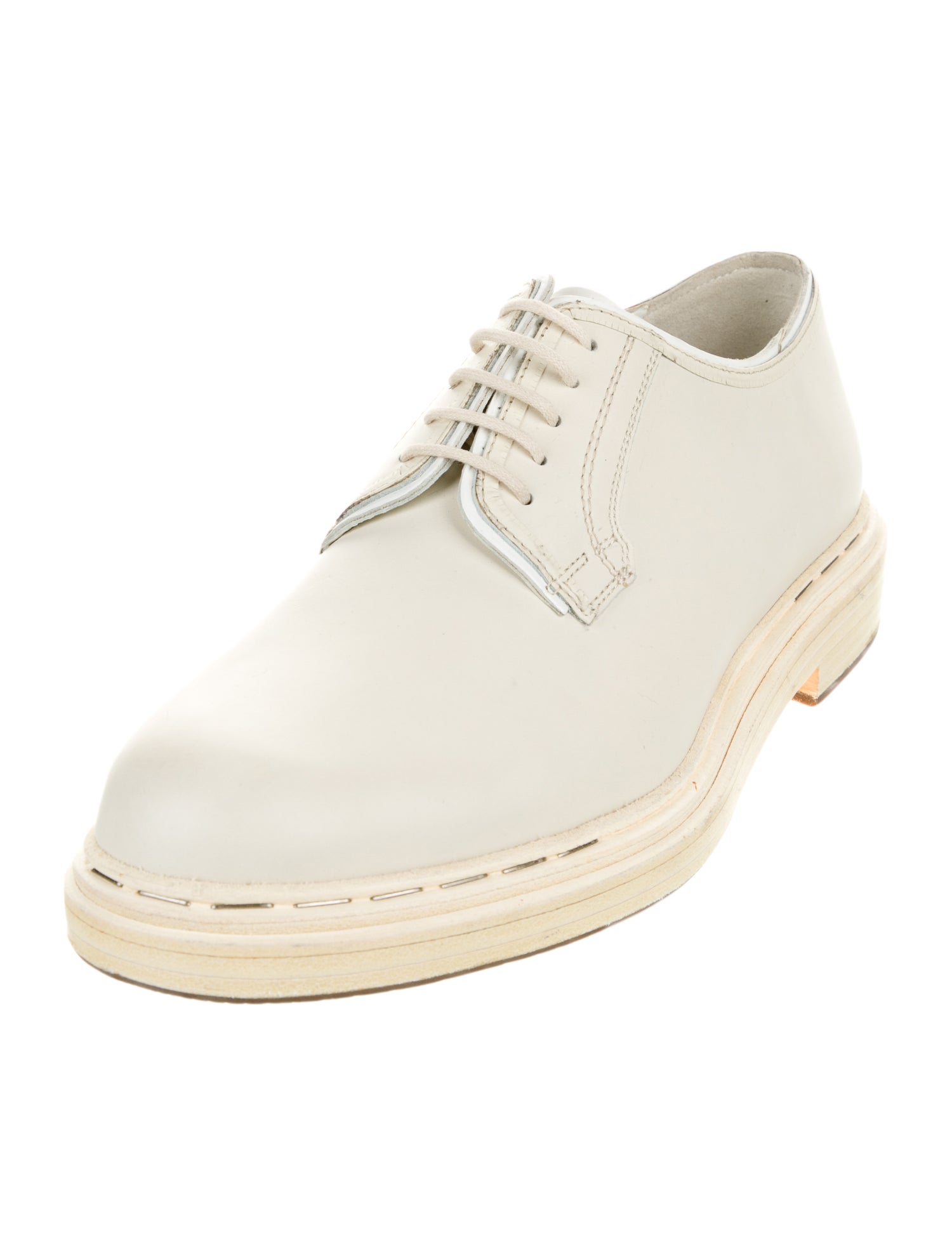 Valentino Rockstud Accents Leather Derby Shoes