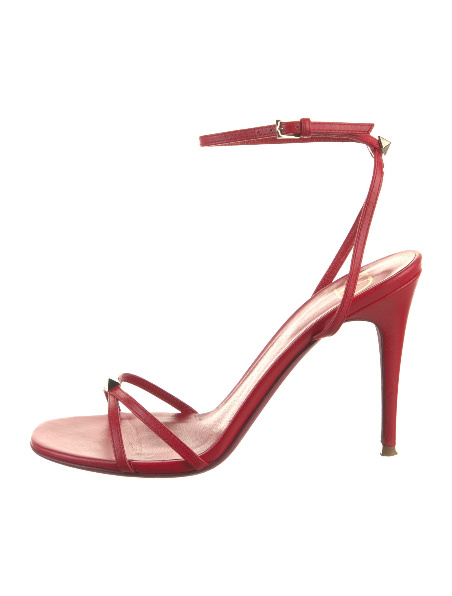 Valentino Rockstud Accents Leather Sandals