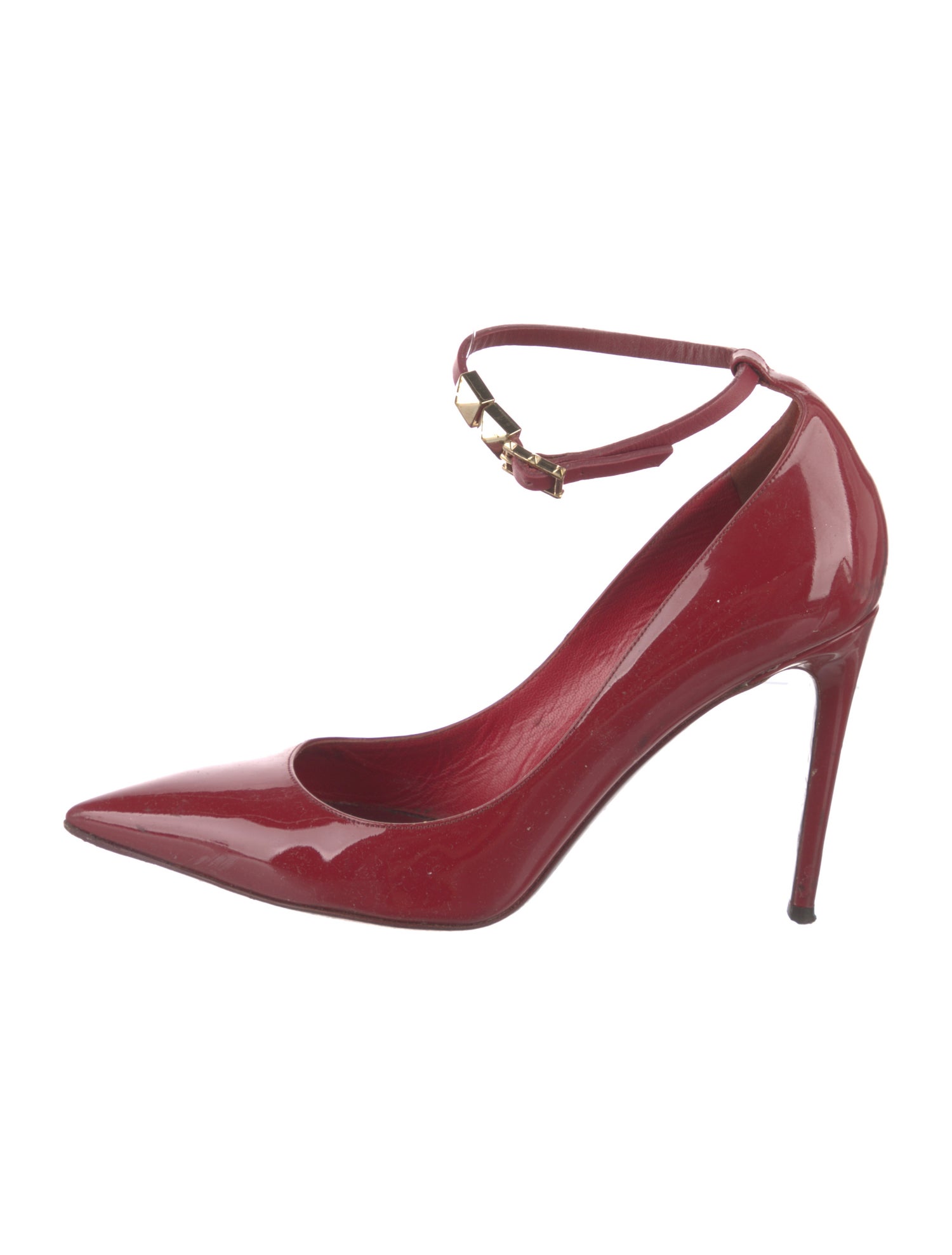 Valentino Rockstud Accents Patent Leather Pumps