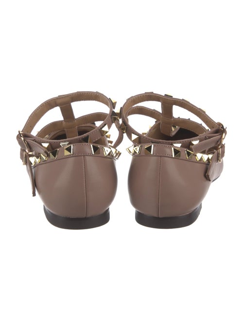 Valentino Rockstud Accents Leather Flats