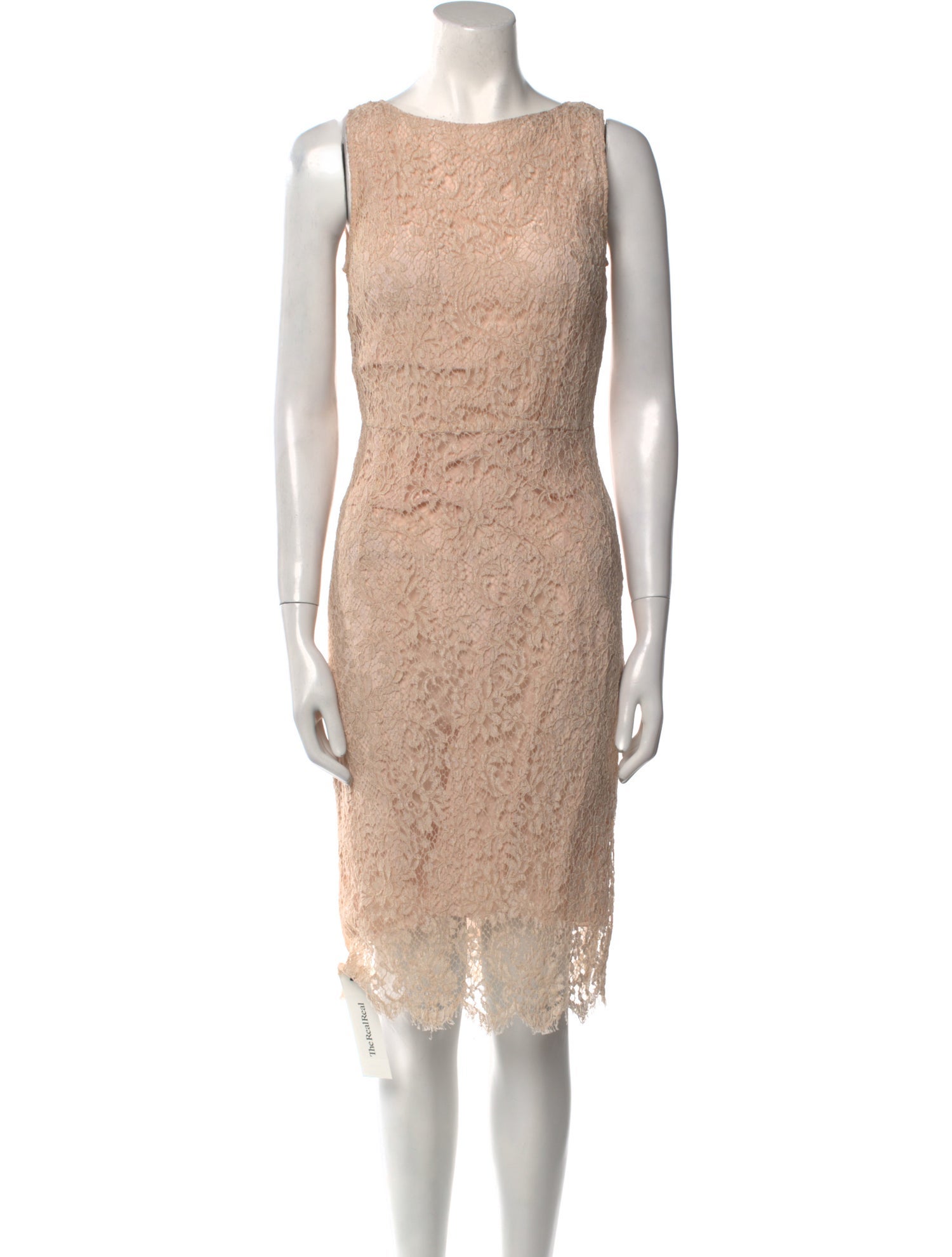 Valentino Lace Pattern Knee-Length Dress