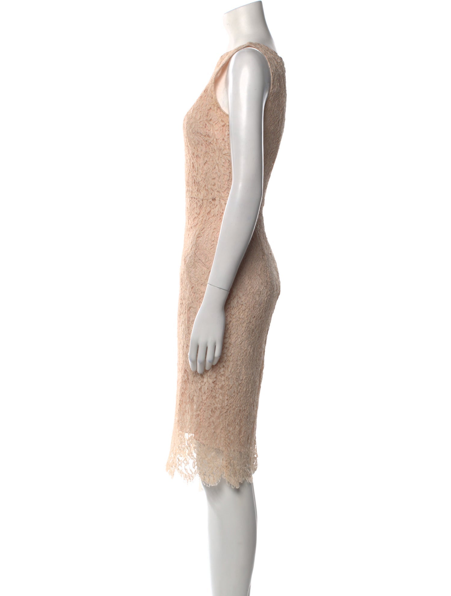 Valentino Lace Pattern Knee-Length Dress