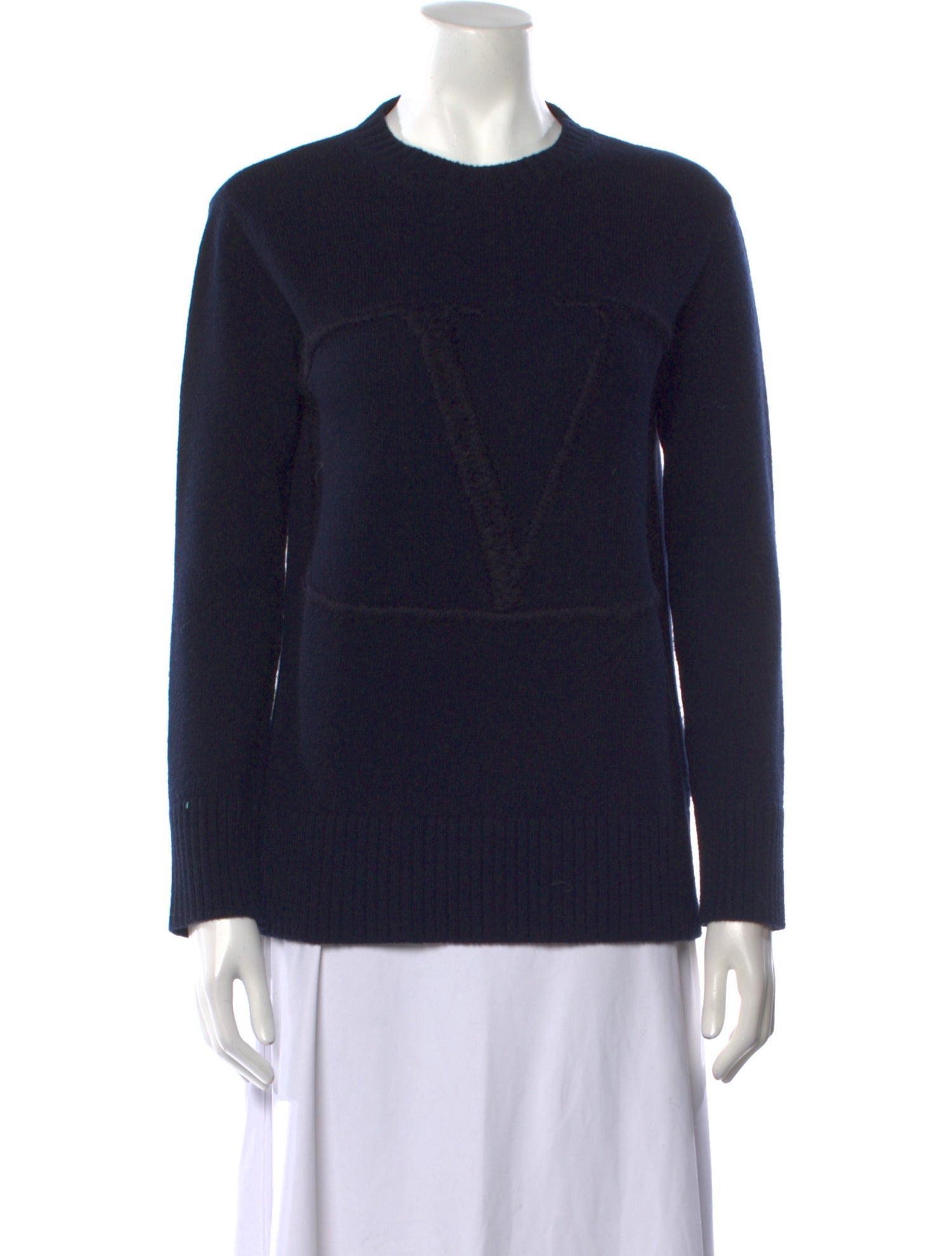 Valentino Virgin Wool Crew Neck Sweater