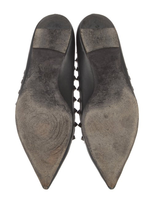 Valentino Rockstud Accents Leather Ballet Flats