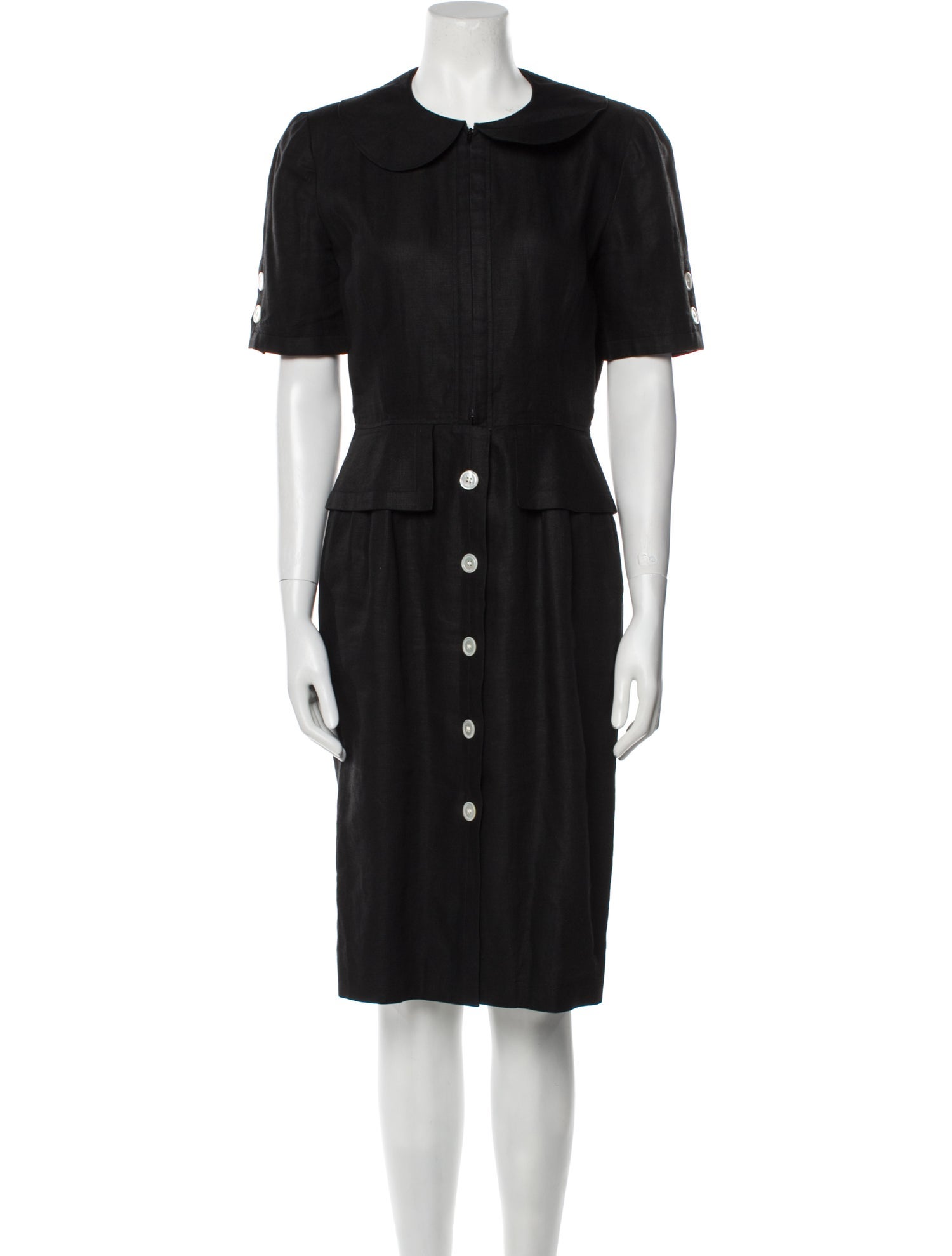 Valentino Crew Neck Midi Length Dress