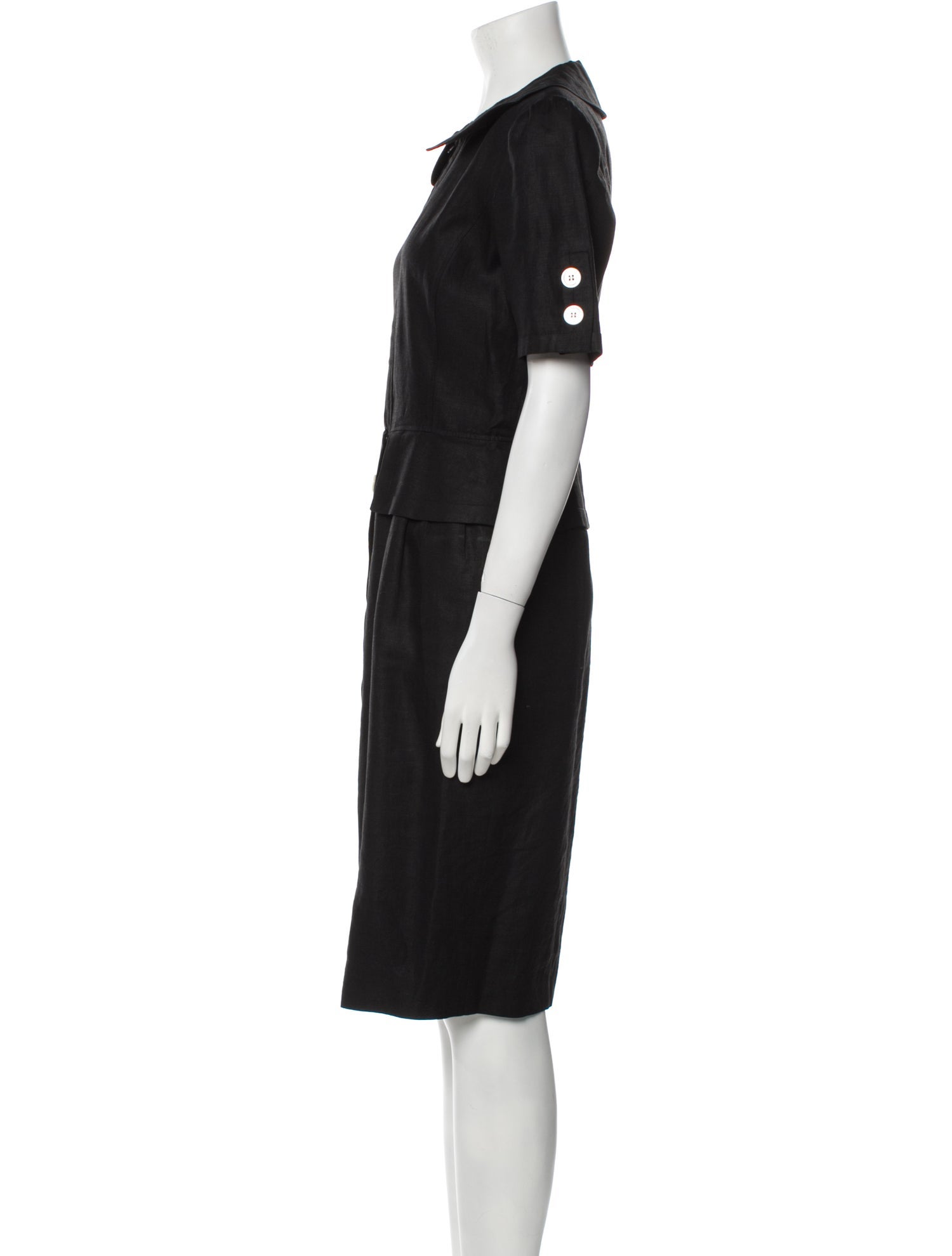 Valentino Crew Neck Midi Length Dress