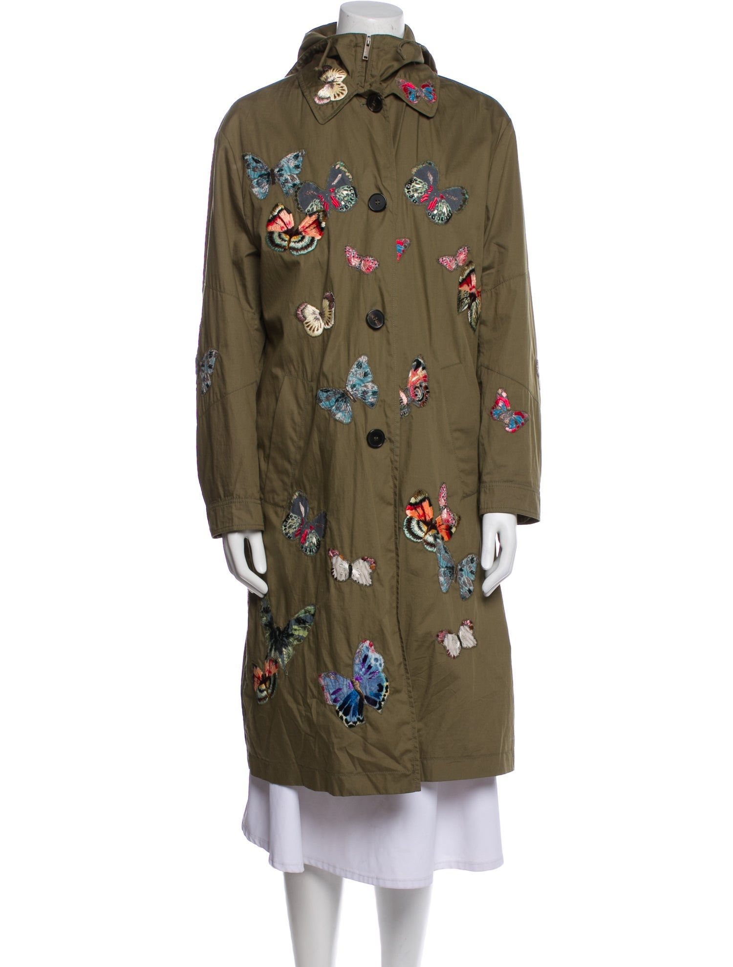Valentino Patterned Trench Coat