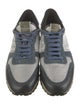 Valentino Denim Colorblock Pattern Sneakers